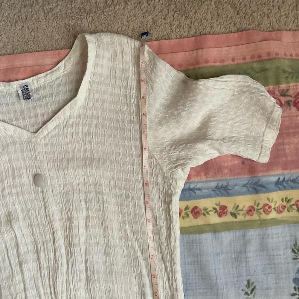 White Ribbed Salwar - Picture 3 of 7